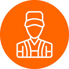 Vector Design Park Attendant Icon Style