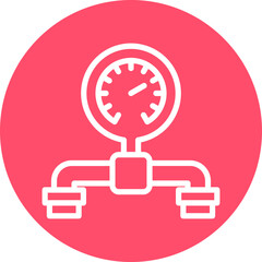 Vector Design Pressure Gauge Icon Style