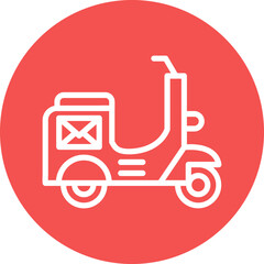 Vector Design Mail Bike Icon Style