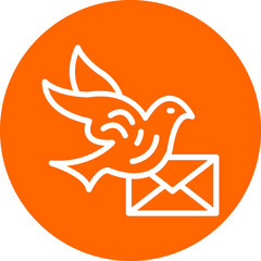 Vector Design Pigeon Post Icon Style
