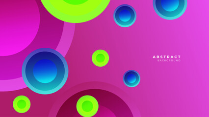 Abstract colorful background with 3d modern trendy fresh color for presentation design, flyer, social media cover, web banner, tech banner