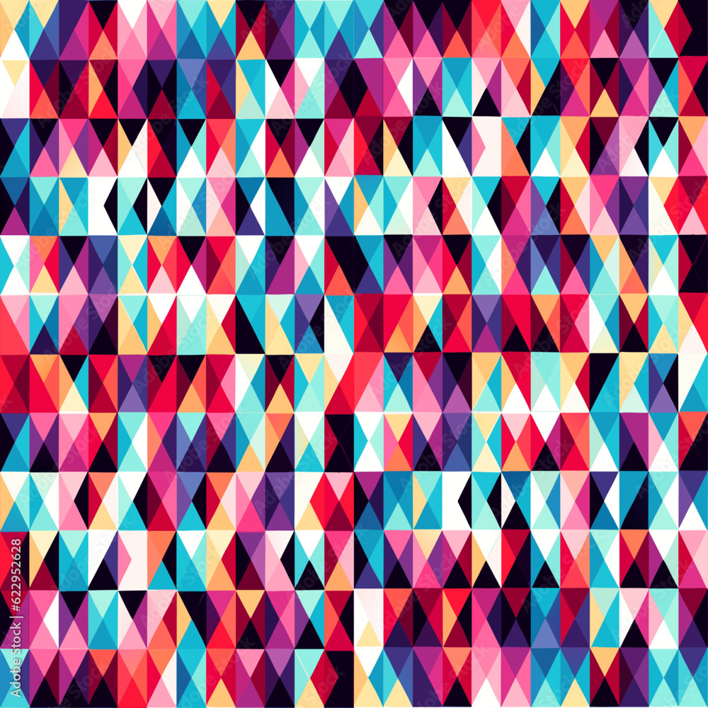 Aufkleber seamless pattern with triangles. vector background. can be used for wallpaper, pattern fills, web pa