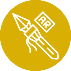 Vector Design Ar Spear Throwing Icon Style
