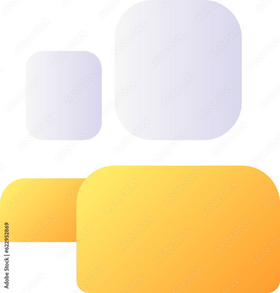 Poster social network group pixel perfect flat gradient color ui icon. online community. members. simple fi