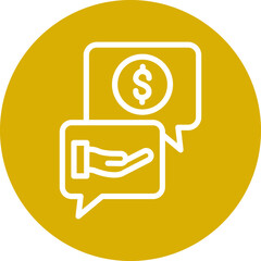 Vector Design Asking Price Icon Style