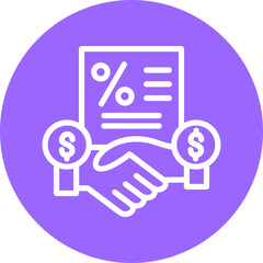 Vector Design Down Payment Icon Style