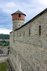 Fototapeta na wymiar Watchtower of an ancient castle.