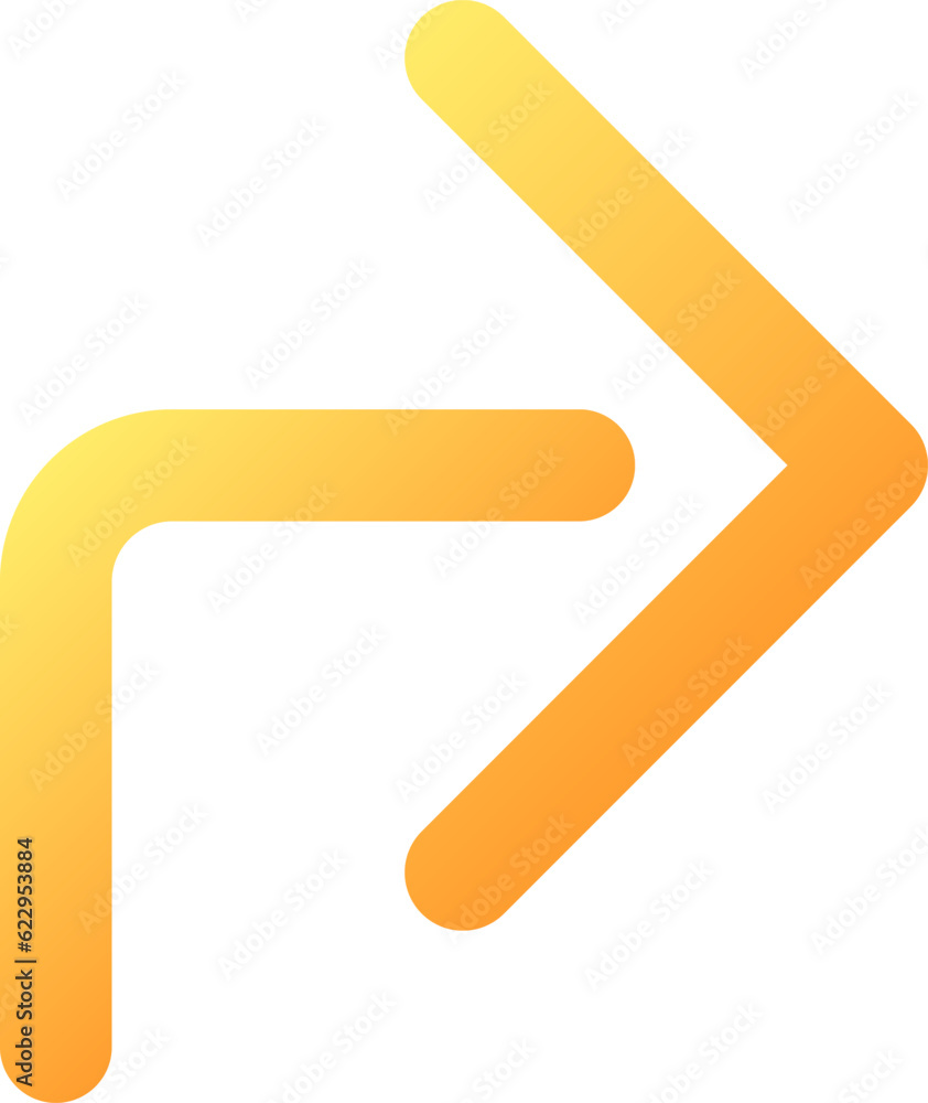 Poster forward arrow pixel perfect flat gradient color ui icon. social network communication. repost. simpl