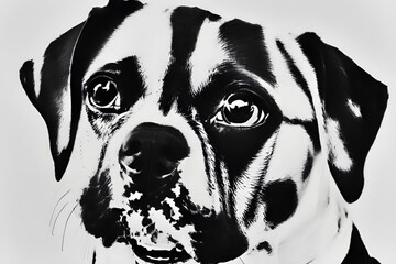 portrait of a dog. Generative AI