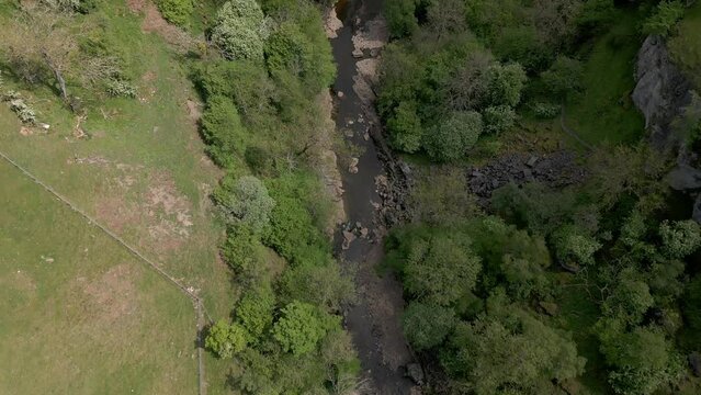 Drone footage of Muker and Valley that contain flower meadows
