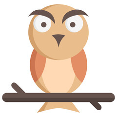 owl icon, are often used in design, websites, or applications, banner, flyer to convey specific concepts related to autumn seasons.