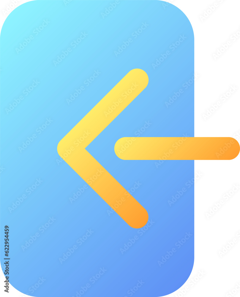 Poster login pixel perfect flat gradient color ui icon. enter account. private profile. messenger security.