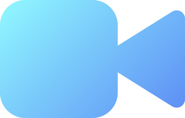 Video call pixel perfect flat gradient color ui icon. Videotelephony. Distant conversation with camera. Simple filled pictogram. GUI, UX design for mobile application. Vector isolated RGB illustration