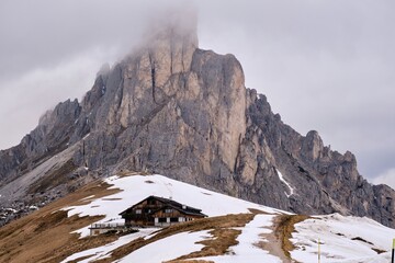 A VIEW OF PASSO GIAU IN AUTUMN