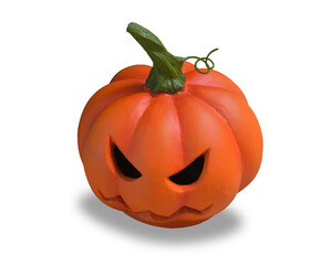 halloween pumpkin  isolated on white background. This has clipping path.