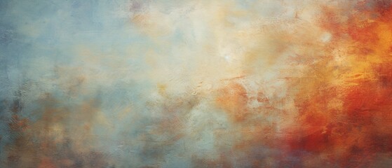 Textured grunge faded blue-orange background, banner