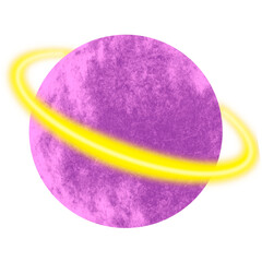 Planet colourful illustration.