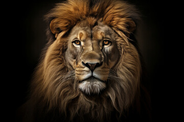 Fototapeta na wymiar Animal lion portrait