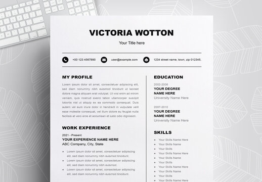 Business Resume Template