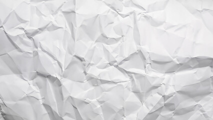 Obraz premium White crumpled paper sheet background. Abstract wallpaper. AI generated