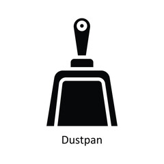 Dustpan Vector   solid Icon Design illustration. Kitchen and home  Symbol on White background EPS 10 File
