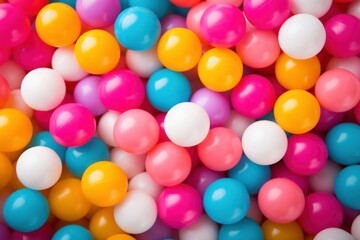 Fototapeta na wymiar Colorful plastic balls fun. Generate Ai