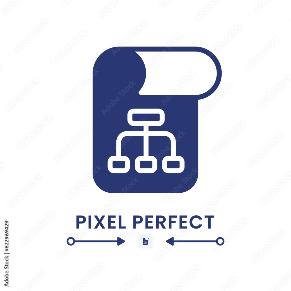 Poster project plan black solid desktop icon. software development. business management. work processes. pi