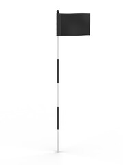 Obraz premium Golf flag Blank template, 3d illustration.