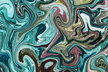 hand drawn abstract liquid marble colorfull background