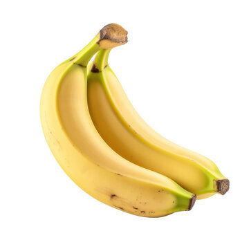 Banana, isolated on transparent background.