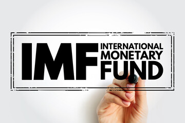 IMF - International Monetary Fund acronym, business concept background