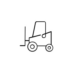 Forklift Line Style Icon Design