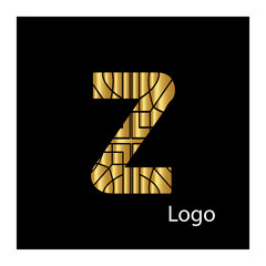 Initial Z letter luxury beauty flourishes ornament monogram logo Swoosh Letter Logo Design for business and company identity. Water Wave Z Logo with modern trendy