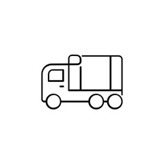Loading Truck Line Style Icon Design