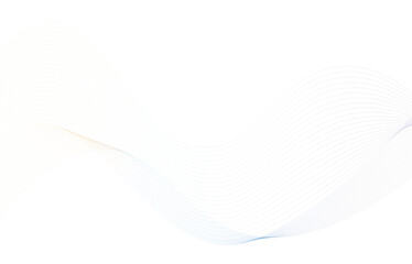 abstract wave background  Abstract lines design element on white background of waves. Vector Illustration