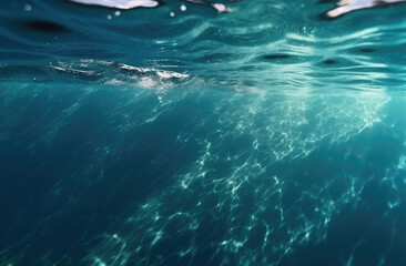 blue water surface, ocean wave, sea reflection