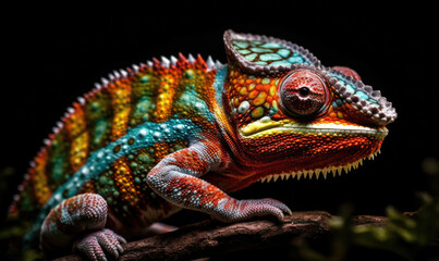 Vibrant World: A Kaleidoscope of Colorful Chameleons in their Natural Habitat
GENERATIVE AI, AI GENERATIVA