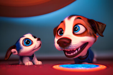 3d render of a puppet. Generative AI