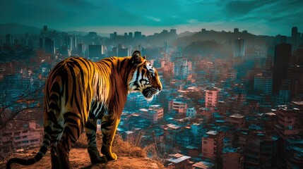 tiger habitat is damaged, tigers move to the townspeople