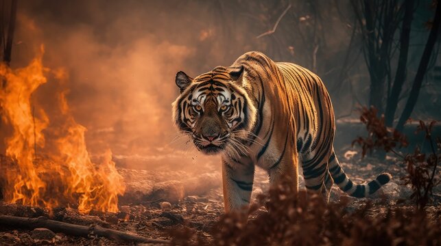 fire tiger habitat
