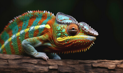 Vibrant World: A Kaleidoscope of Colorful Chameleons in their Natural Habitat
GENERATIVE AI, AI GENERATIVA