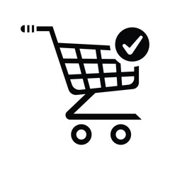 Approved cart, approved, cart icon