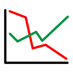 Obraz premium line chart