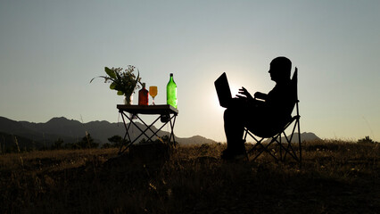 computer use in nature, enjoyment and self-indulgent human model