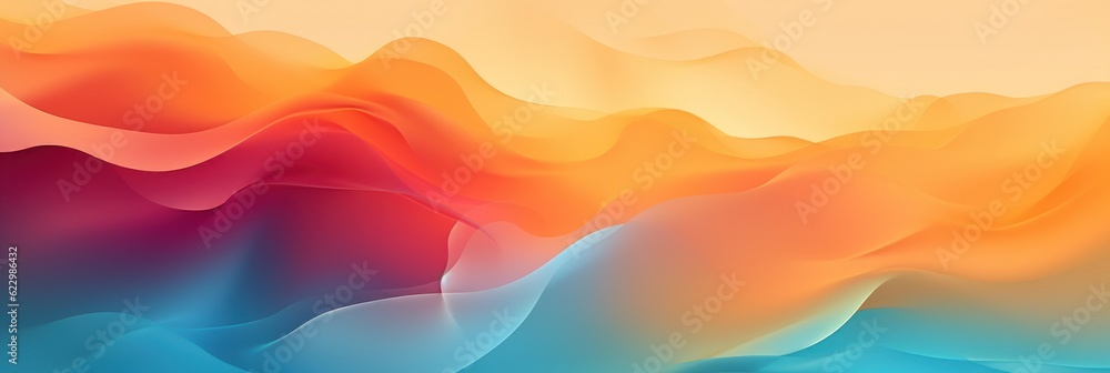 Poster abstract blurred gradient background colors with dynamic effect