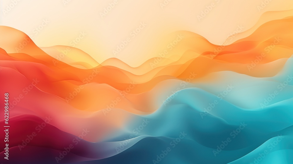 Poster abstract blurred gradient background colors with dynamic effect