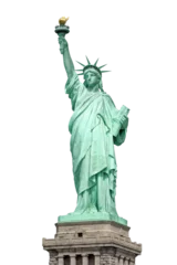 Papier Peint photo Manhattan Statue of Liberty in New York isolated on transparent background