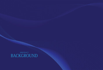 Dark abstract background with glowing wave. Vector abstract geometric background. Abstract modern line wave designed. Vector illustration.