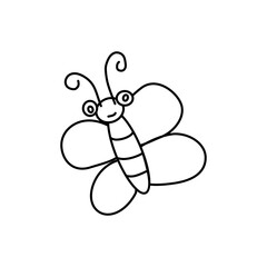 butterfly cartoon vector 2