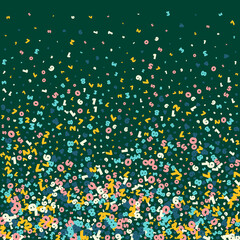 Letter confetti of Latin alphabet. Back to school background. Colorful sketch flying english words Exceptional back to school banner.